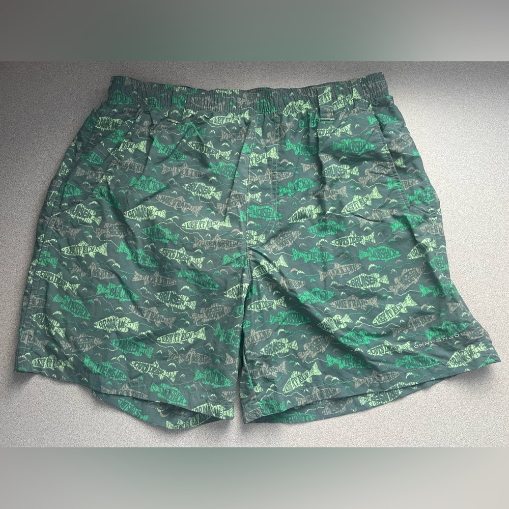 Columbia Performance Fishing Gear Men's Swim Trunks Fishing Shorts Medium